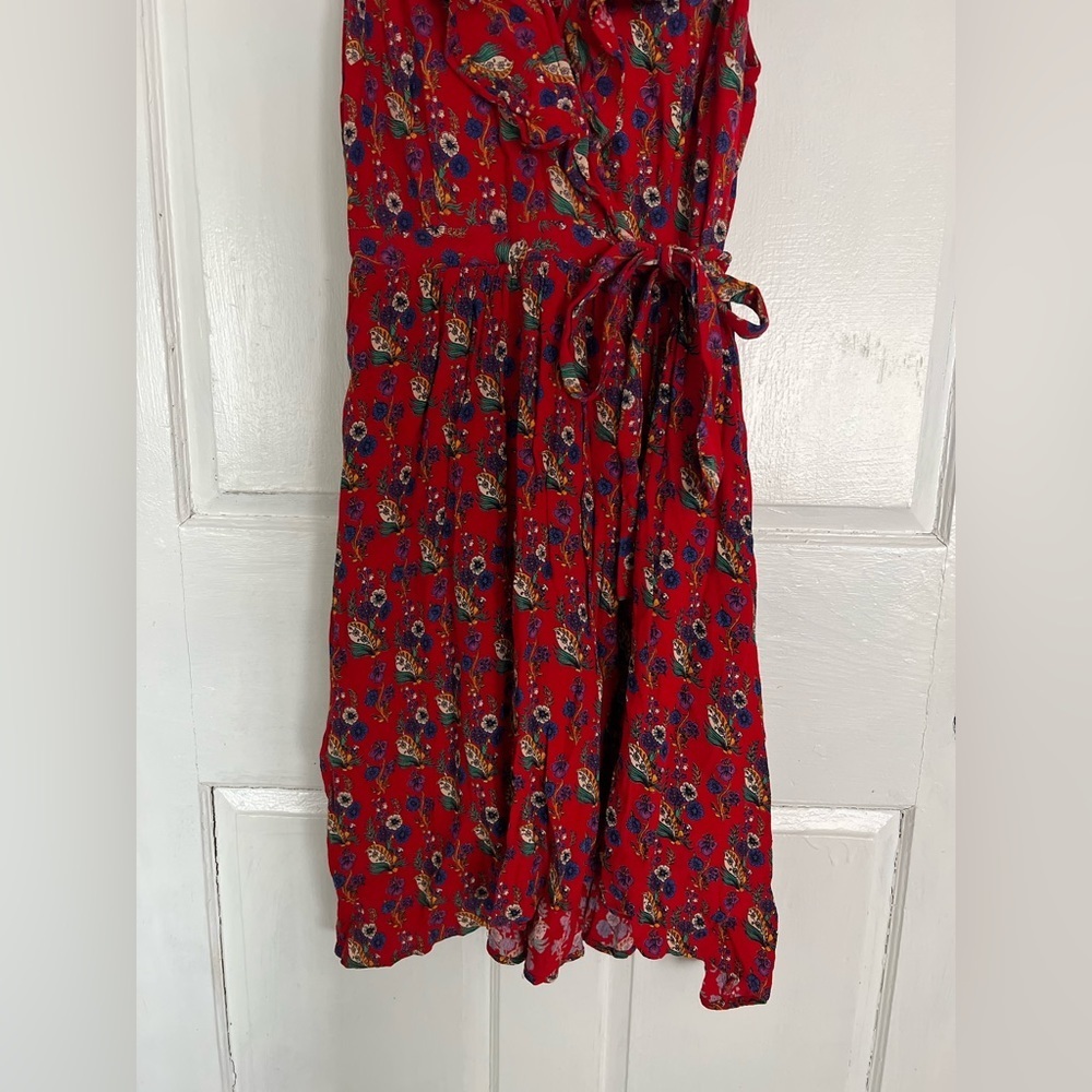 Maeve Red Floral Mini Dress - Picture 4 of 5